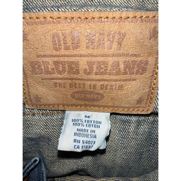 Vintage Old Navy Size Medium Women’s Denim Trucker Jean Jacket Y2K EUC - Picture 5 of 5